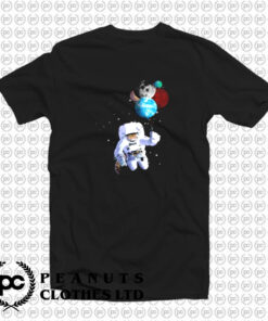 Astro Cat With Planet Balloons T Shirt