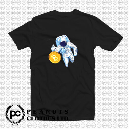 Astronaut Bitcoin Trader Crypto Asset T Shirt