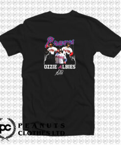 Atlanta Braves Ozzie ALbies Signatures T Shirt