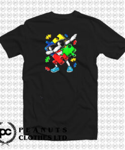 Autism Awareness Dabbing Puzzle Piece T Shirt