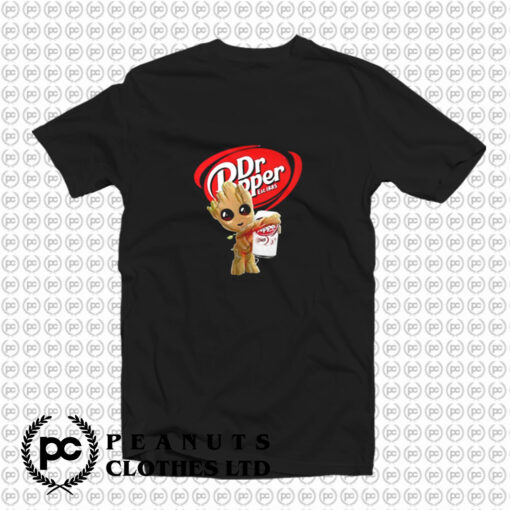 Baby Groot Dr Pepper Guardians Galaxy T Shirt