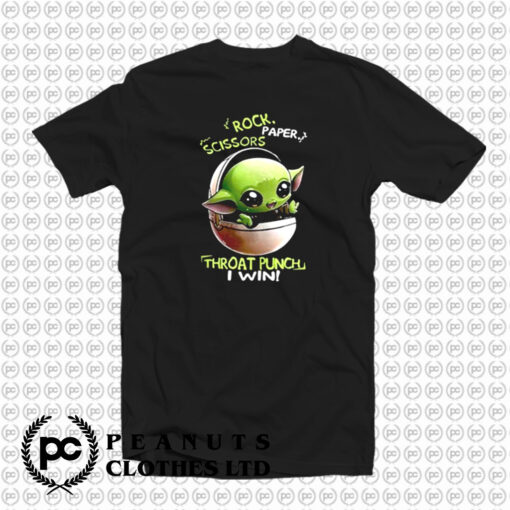 Baby Yoda Rock Paper Scissors T Shirt