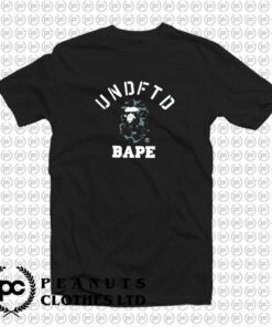 Bape x Undefeated College T Shirt