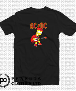 Bart Simpson ACDC T Shirt