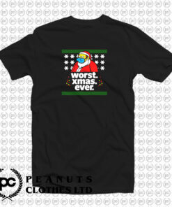 Bart Simpson Worst Christmas T Shirt