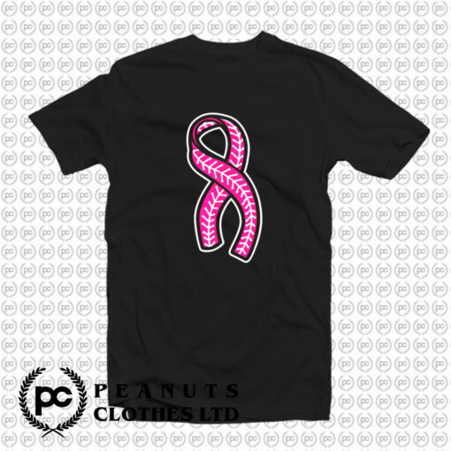 Baseball Pink Ribbon T Shirt