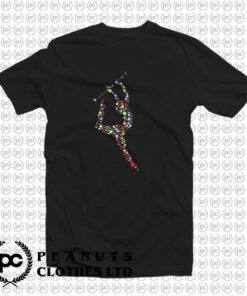 Baton Twirling Hearts T Shirt