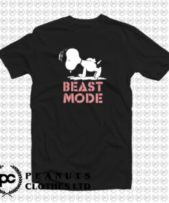 Beast Mode Gym Training Mode On Try Hard Snoopy T Shirt