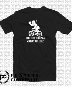 Bigfoot Rides A Mountain Bike T Shirt