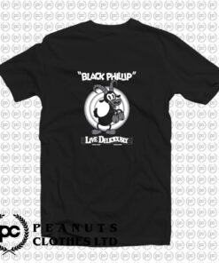 Black Phillip From The Witch Horror Cartoon T Shirt