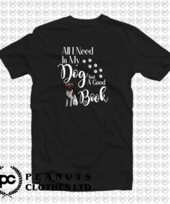 Book Reading Dog Lovers T Shirt