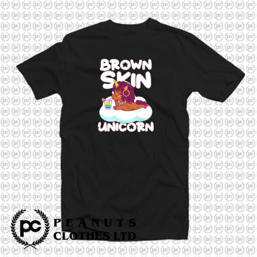 Brown Skin Girl Melanin Unicorn T Shirt