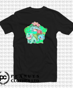 Bulbasaur Pokemon Evolution Chart Custom T Shirt