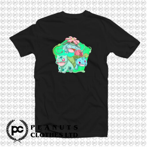 Bulbasaur Pokemon Evolution Chart Custom T Shirt