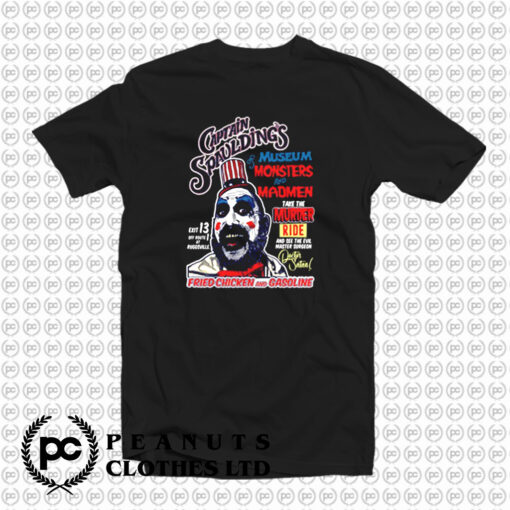 Captain Spaulding Poster Style Museum Monsters And Madman T Shirt