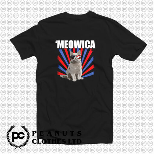 Cat 4th of July Meowica T Shirt