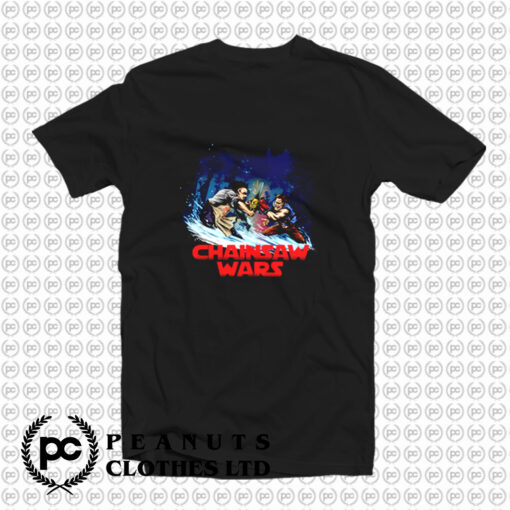 Chainsaw Wars Star Wars Leatherface Horror Halloween Movie T Shirt