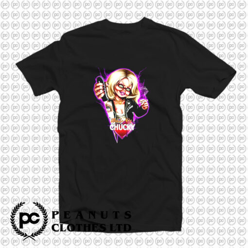 Childs Play Neon Chucky and Tiffany T Shirt