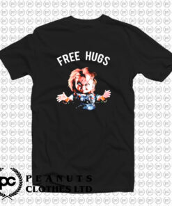 Chucky Free Hugs Childs Play Horror Movie T Shirt