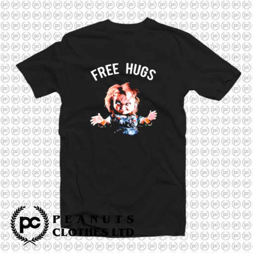 Chucky Free Hugs Childs Play Horror Movie T Shirt