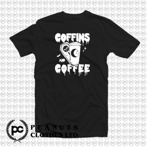 Coffins and Coffee Gothic T Shirt