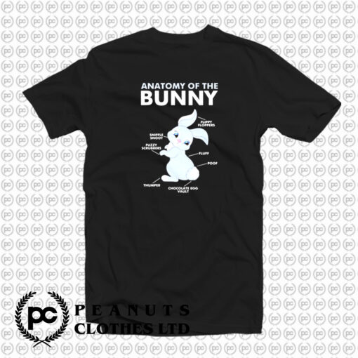 Cute Anatomy Of A Bunny Rabbit T Shirt