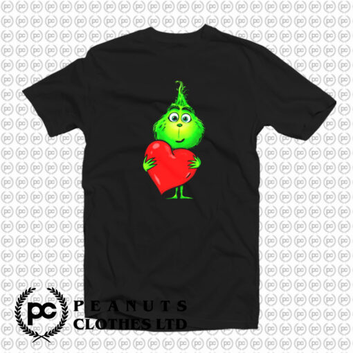 Cute Baby Grinch Love Heart Christmas T Shirt