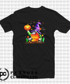 Cute Matching Gnome Witch Lovers Birthday Shirt Scary Pumpkin Halloween Day Design T Shirt