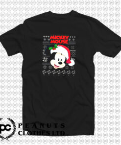 Cute Mickey Mouse Santa Christmas T Shirt