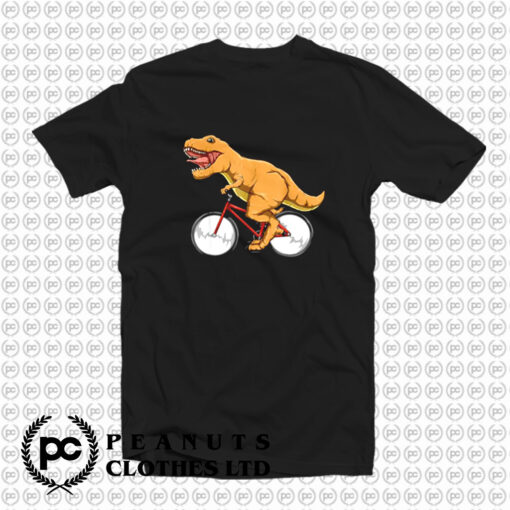 Cycling Dinosaur T Rex Riding Road Bike MTB T Shirt