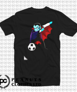 Dabbing Dracula Soccer Halloween Costume Football Boys Girls T Shirt