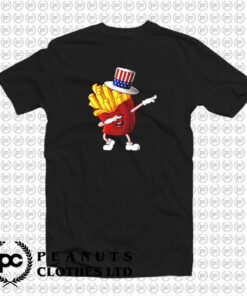 Dabbing Fries Usa Finger Chips T Shirt