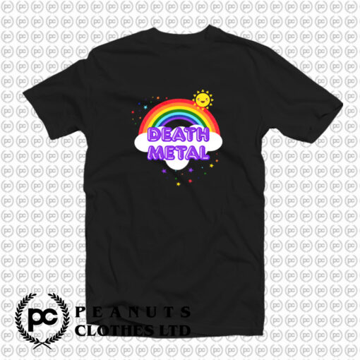 Death Metal Rainbow Funny Heavy Metal Pun T Shirt