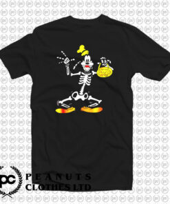 Disney Goofy Skeleton Halloween T Shirt