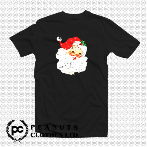 Distressed Vintage Santa Claus T Shirt