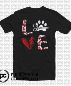 Dog Paw Love T Shirt