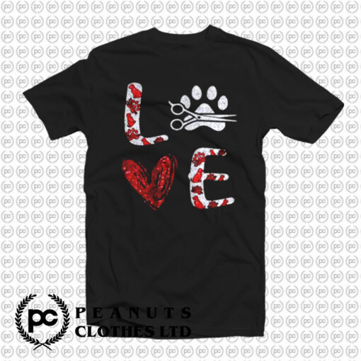 Dog Paw Love T Shirt