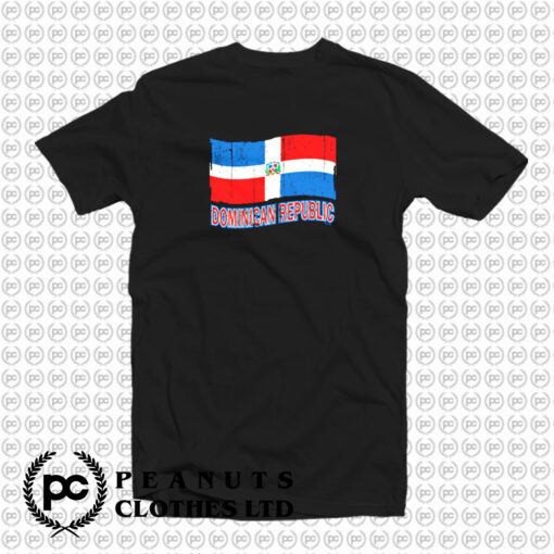 Dominican Republic Flag Distressed Pride T Shirt