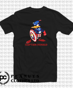 Donald Duck Captain America Marvel Character T Shirt