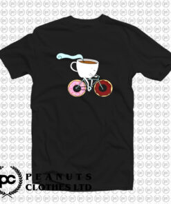 Donuts Coffee Bicycle T Shirt