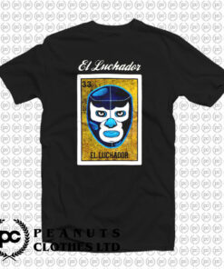 El Luchador Loteria Mexican Bingo T Shirt