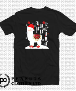 Fa La La Llama Santa T Shirt