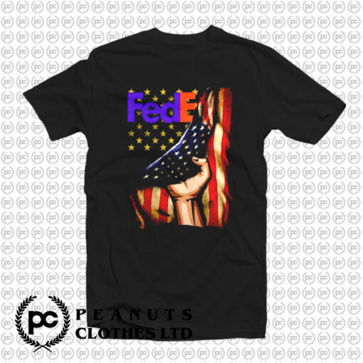 FedEx Logo American Flag T Shirt