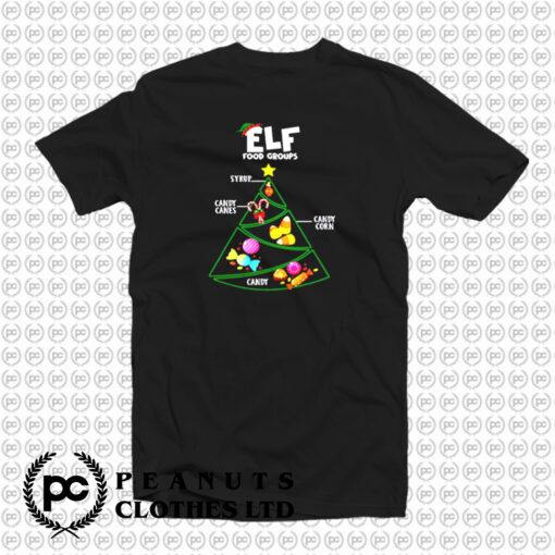 Food Groups Elf Buddy Christmas T Shirt