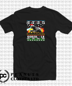 Funny Falalala Godzilla Christmas T Shirt