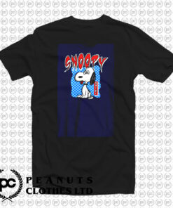 Funny Kanji Chilling Snoopy Peanuts T Shirt