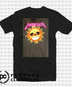 Funny Metallica Sun Skull T Shirt