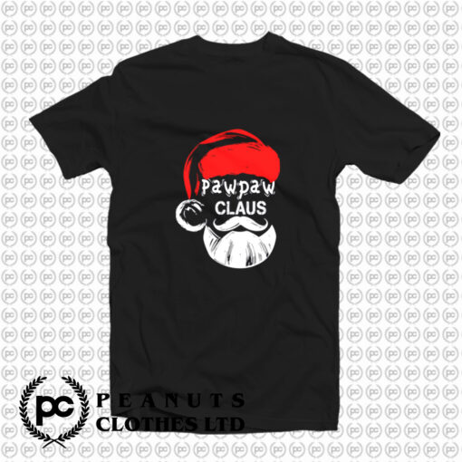 Funny Pawpaw Claus Christmas Grandpa T Shirt