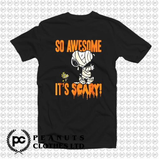 Funny Peanuts Halloween Snoopy Mummy T Shirt