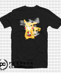 Funny Pokemon Parody Weed Smoking T Shirt